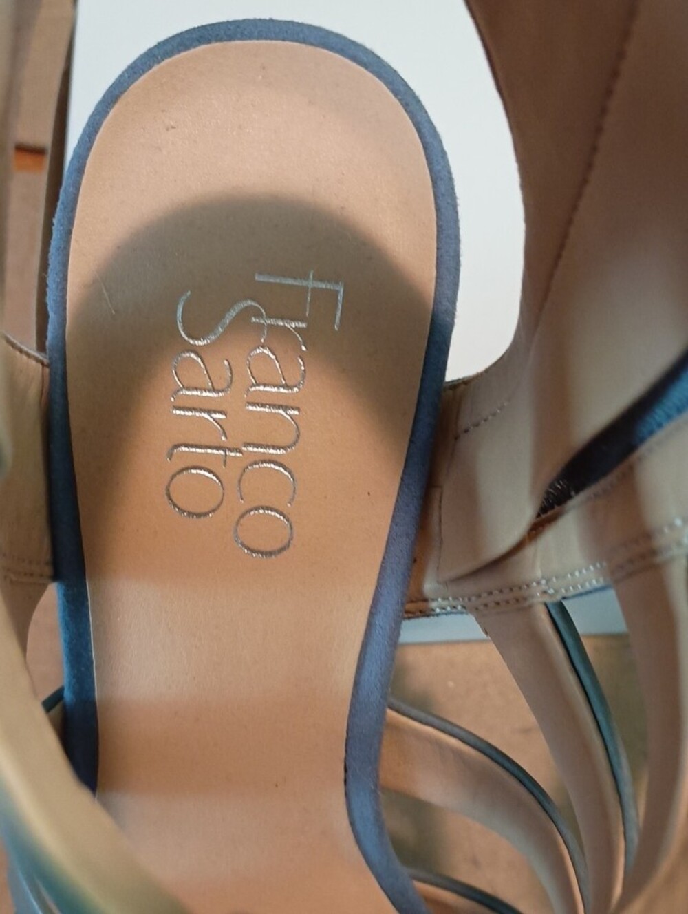 Franco Sarto Teal Strappy Gladiator Heels - Picture 2 of 4